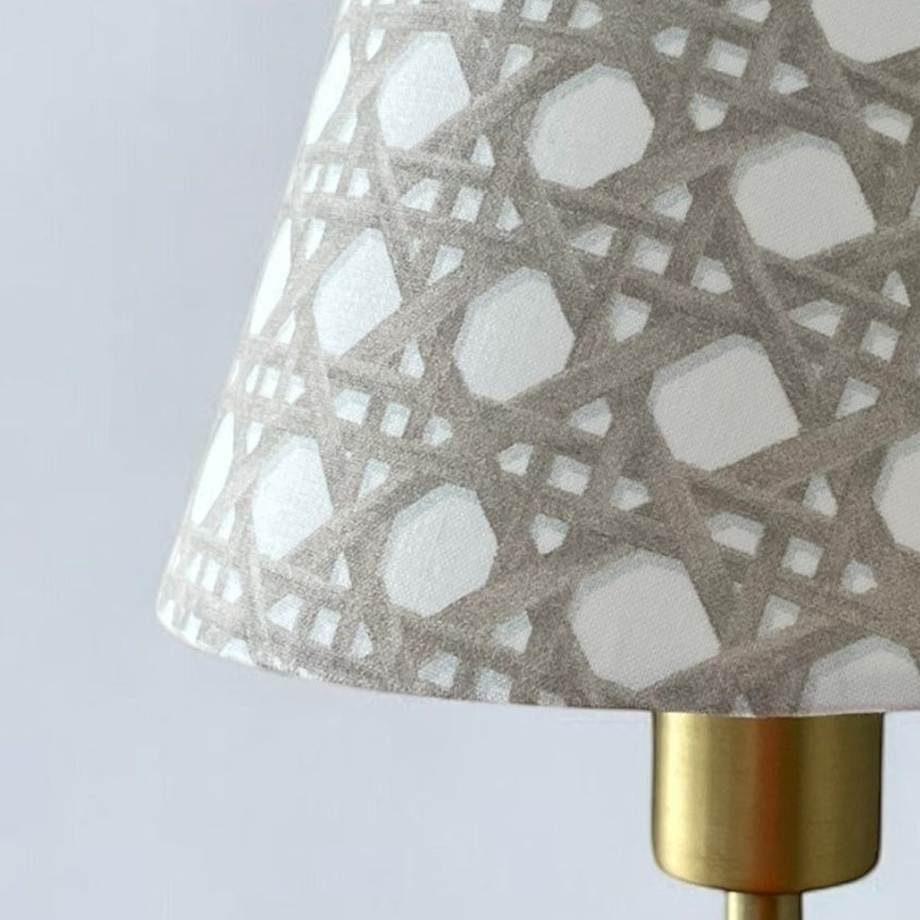 Brown Rattan Sconce Shade in Sally