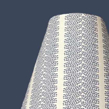 Blue Striped Sconce Shade in Dottie