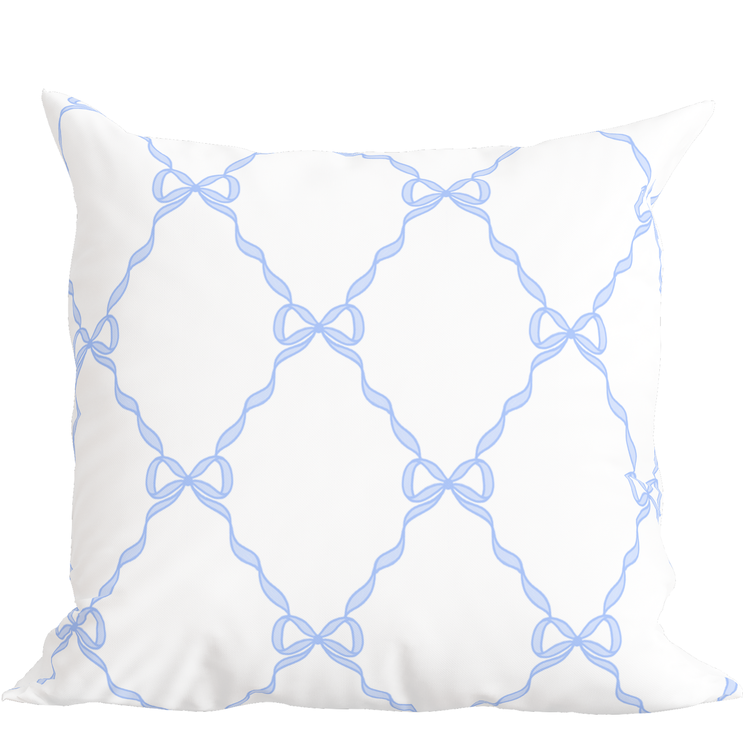 Blue Bow Pillow in Windsor