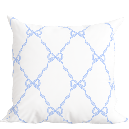 Blue Bow Pillow in Windsor