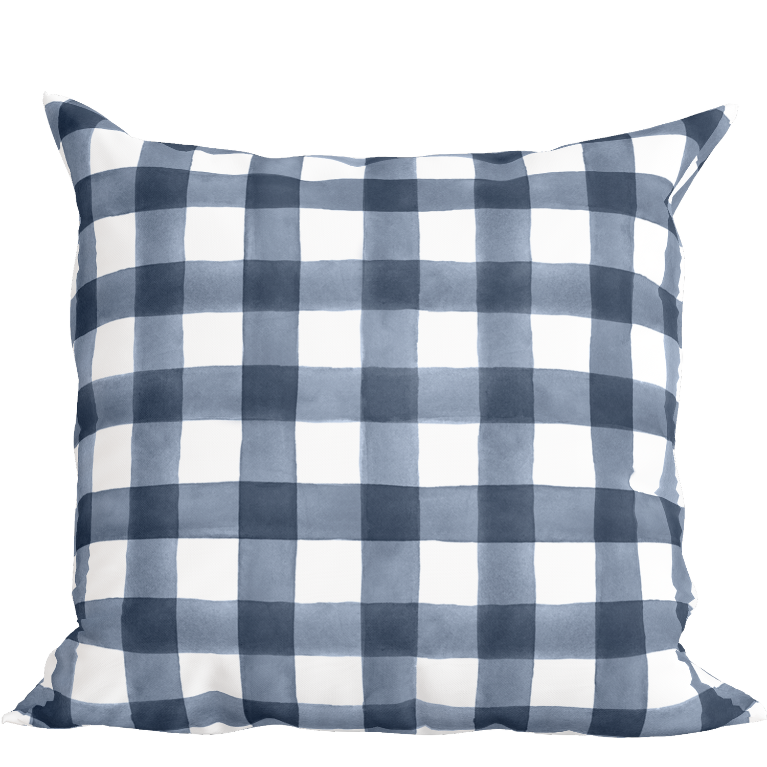 Classic Navy Check Pillow
