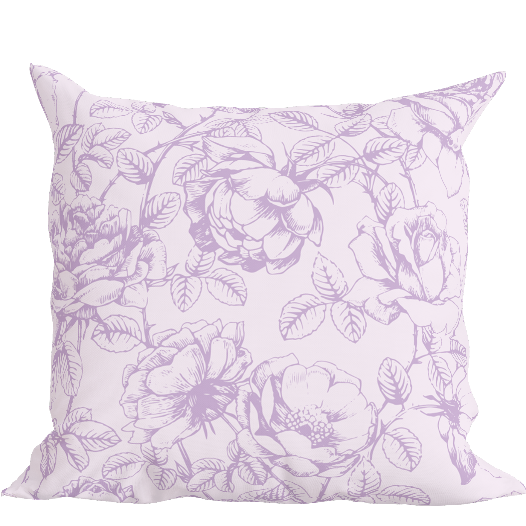 Lilac Floral Pillow in Emmaline
