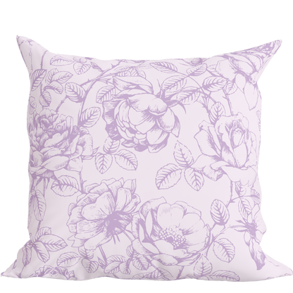 Lilac Floral Pillow in Emmaline