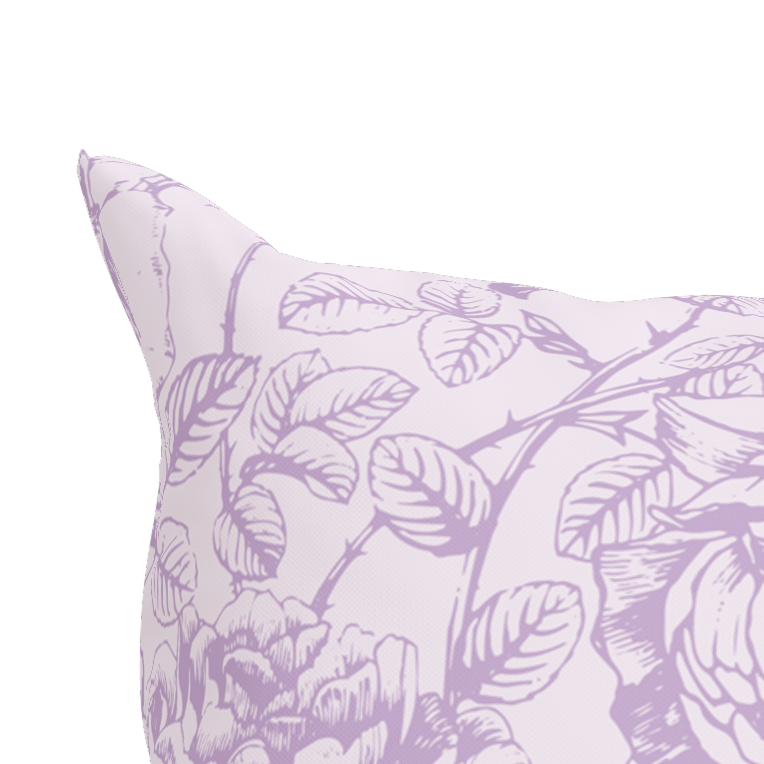 Lilac Floral Pillow in Emmaline