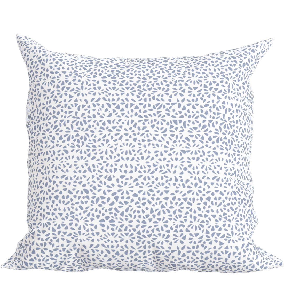 Modern Blue Pillow in Petal Party