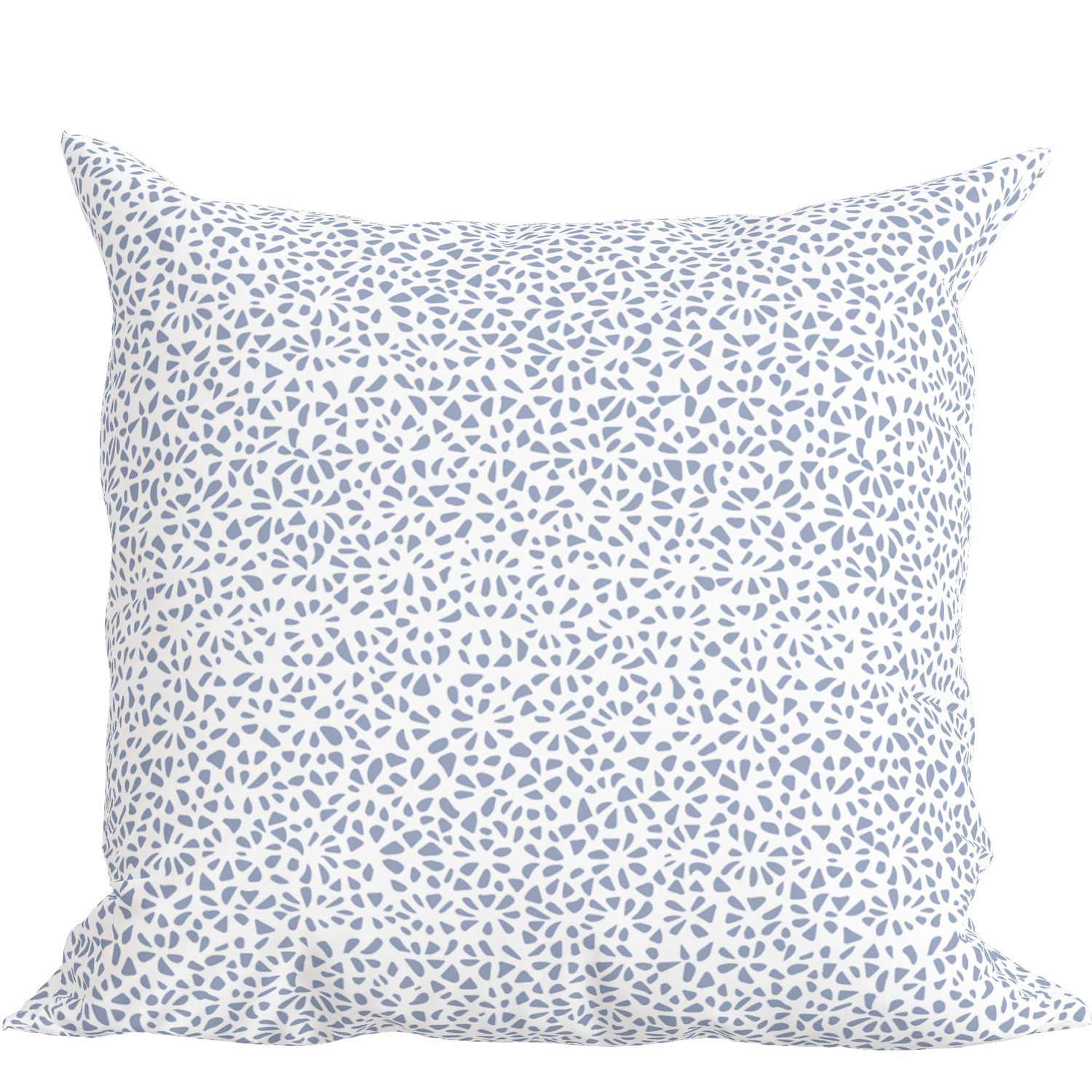 Modern Blue Pillow in Petal Party