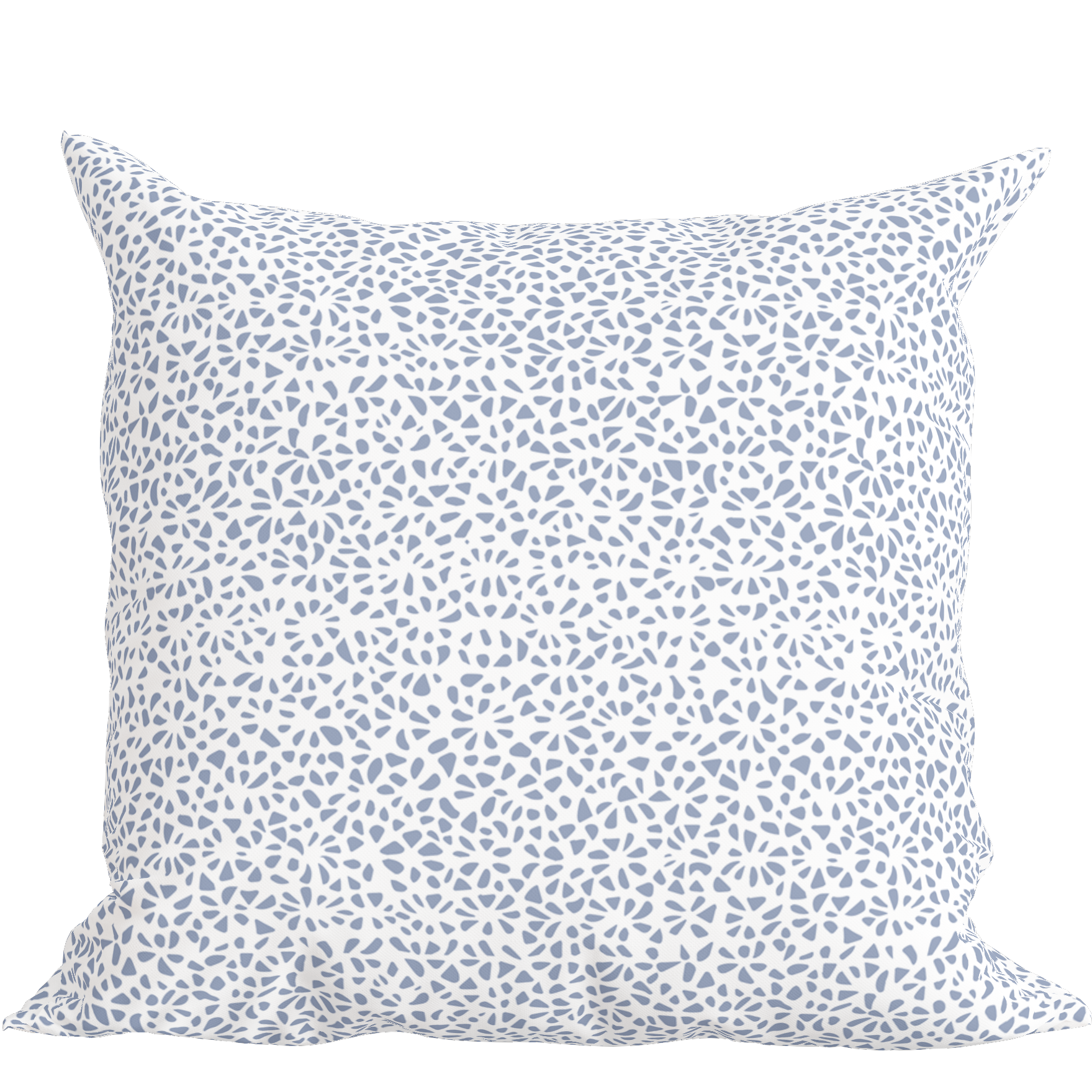 Modern Blue Pillow in Petal Party