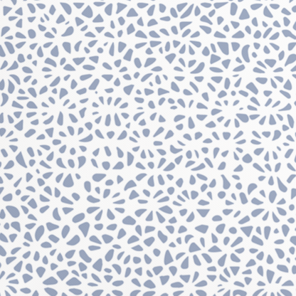 Modern Blue Pillow in Petal Party