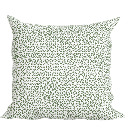 Modern Green Pillow in Tesselle