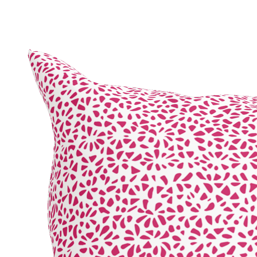 Modern Pink Pillow in Tesselle