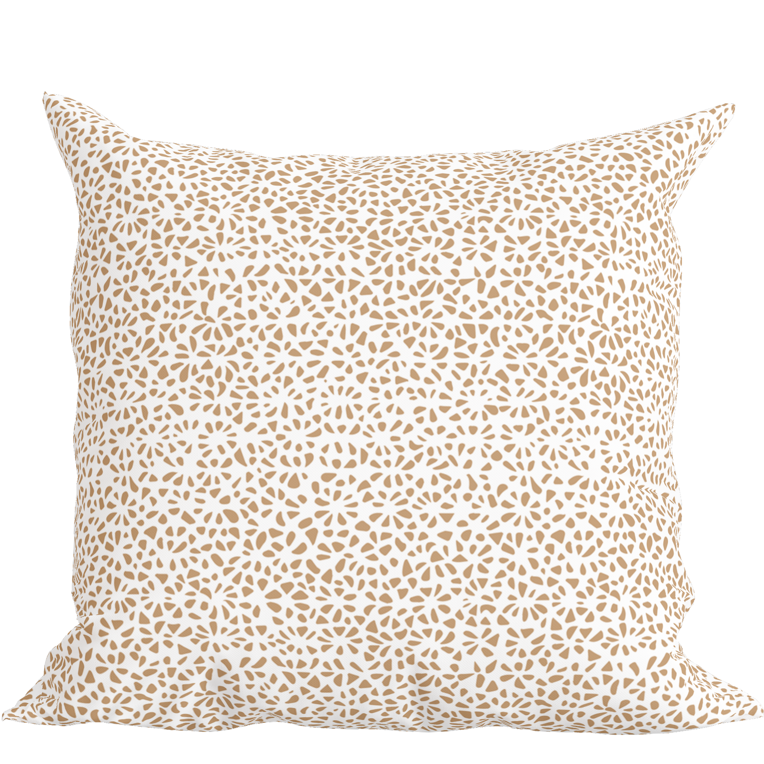 Modern Tan Pillow in Tesselle