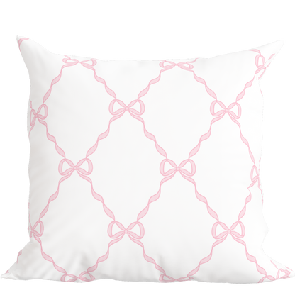 Pink Bow Pillow in Windsor
