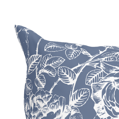 Williamsburg Blue Floral Pillow in Emmaline