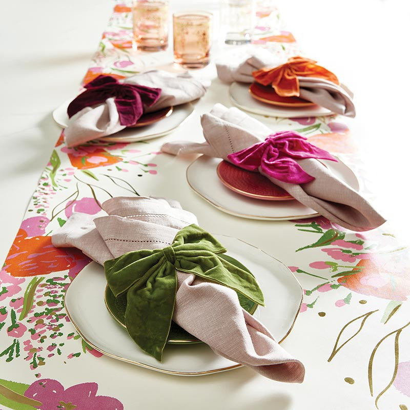 Paper Table Runner - Flowers