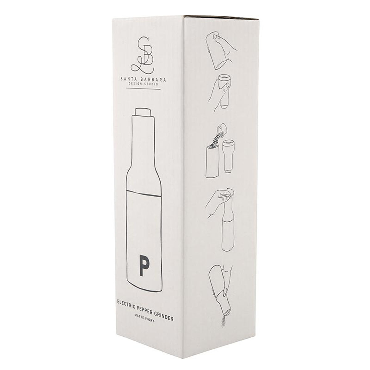 Electric Pepper Grinder - Matte Ivory