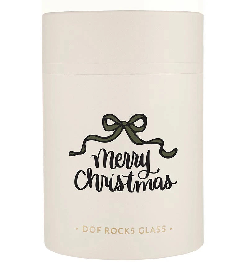 DOF Rocks Glass - Merry Christmas