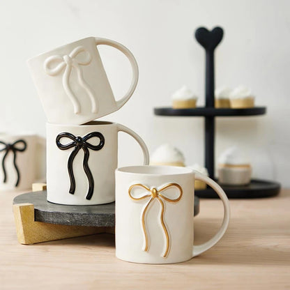 Wide Handle Bow Mug - Gold