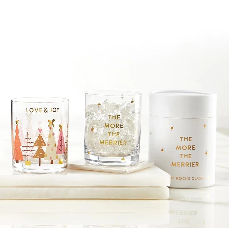 DOF Rocks Glass - Love &amp; Joy