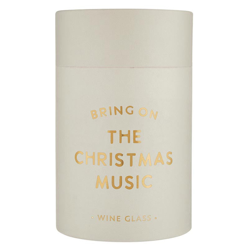 Stemless Wine Glass - Bring on the Christmas Music