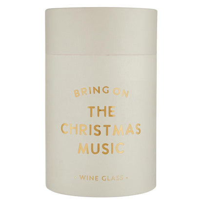 Stemless Wine Glass - Bring on the Christmas Music