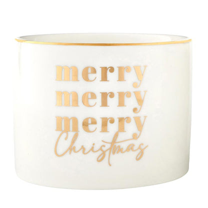 Gold Foil Dip Bowls Book Box - Merry Christmas