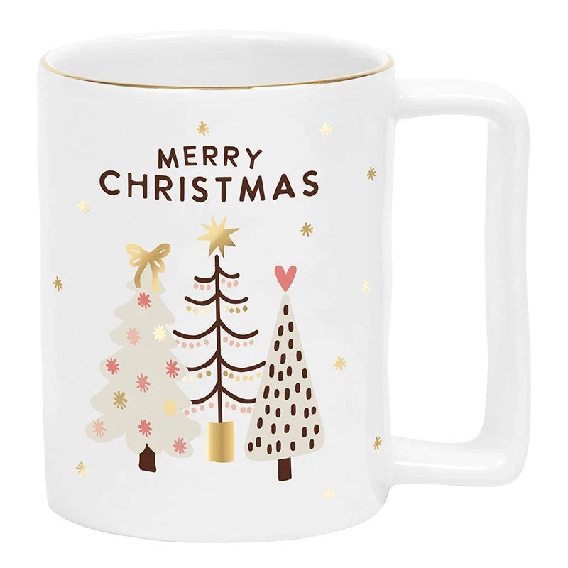 Holiday Organic Mug - Merry Christmas Hearts