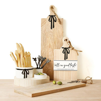 Gun Metal Bow Charcuterie Essentials Spreaders - Set of 4