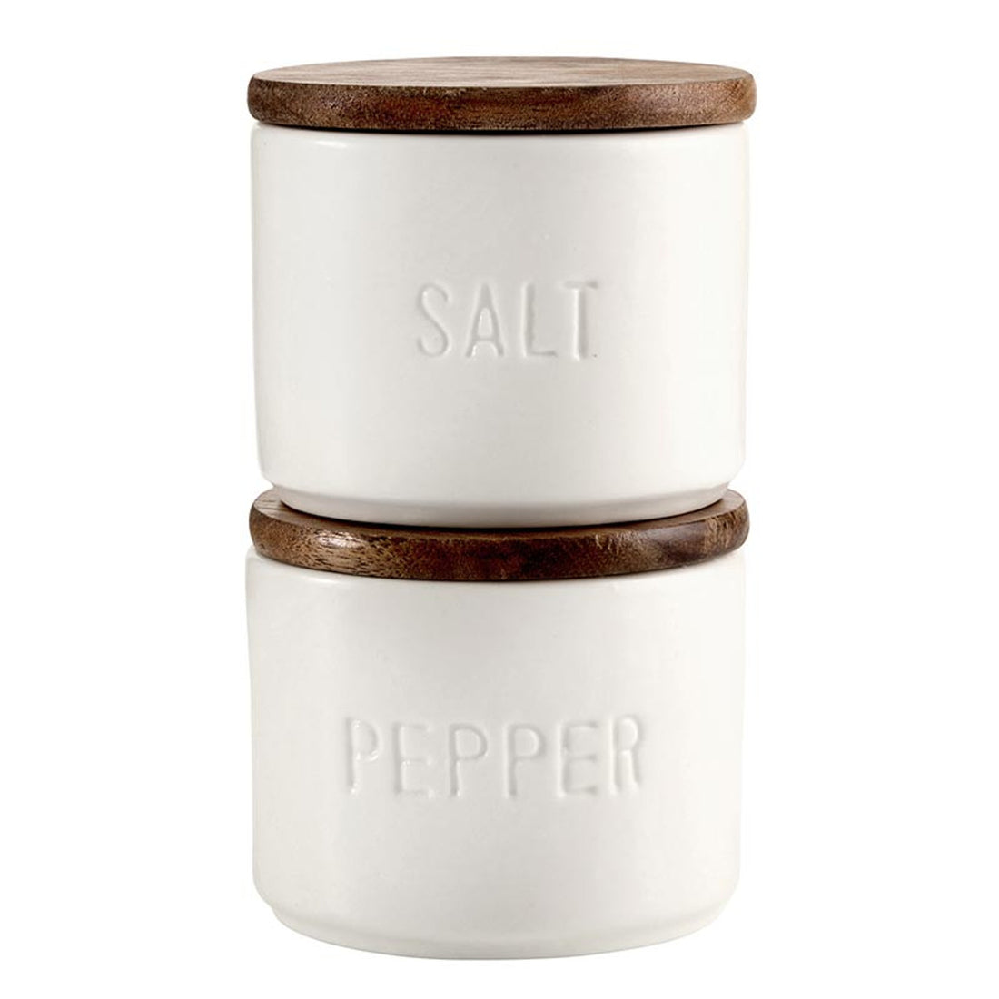 Ceramic Salt + Pepper Set