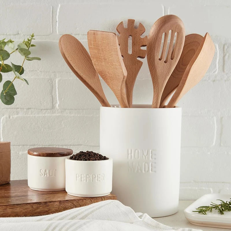 Face to Face Ceramic Utensil Holder - Home Made