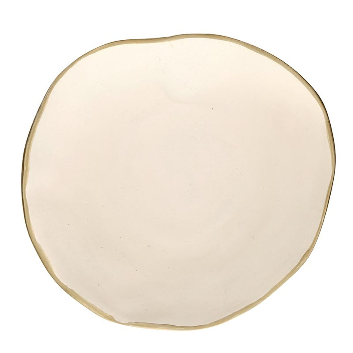 Gold Rim Aluminum Bowl - Small