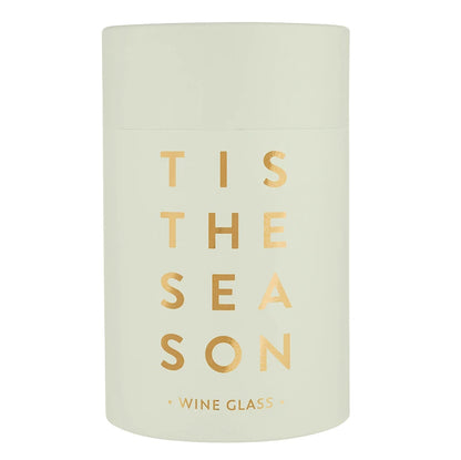 Gold Foil Stemless Wine Glass - Tis The Season