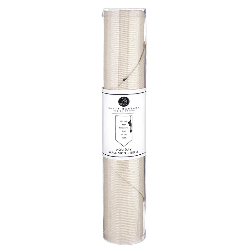 Canvas Banner with Gold Bells - Wonderful Time
