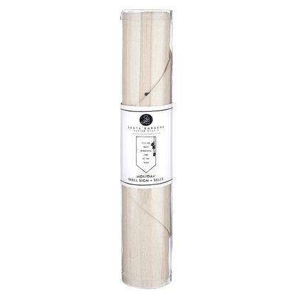 Canvas Banner with Gold Bells - Wonderful Time