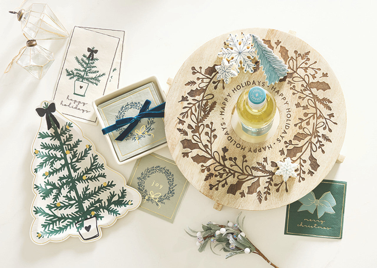 Wine + Cheese Board - Happy Holidays