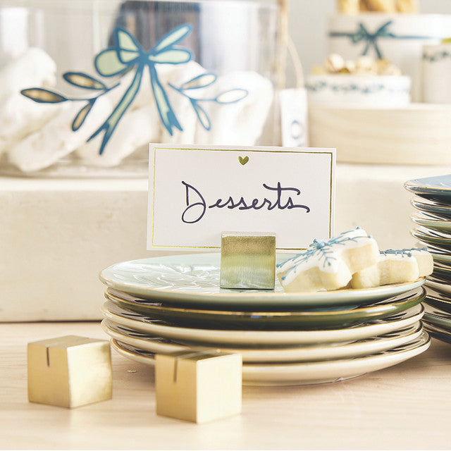 Gold Placecard Holders