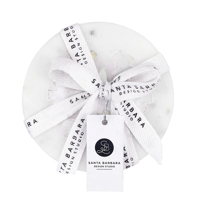 Mother Of Pearl Snowflake Marble Coasters - Set of 4