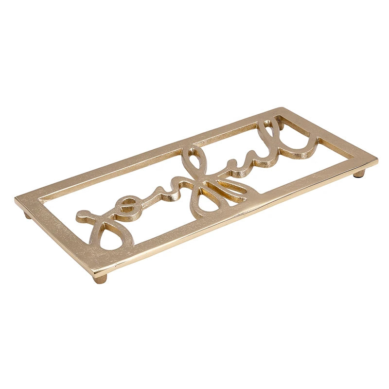 Gold Trivet - Joyful