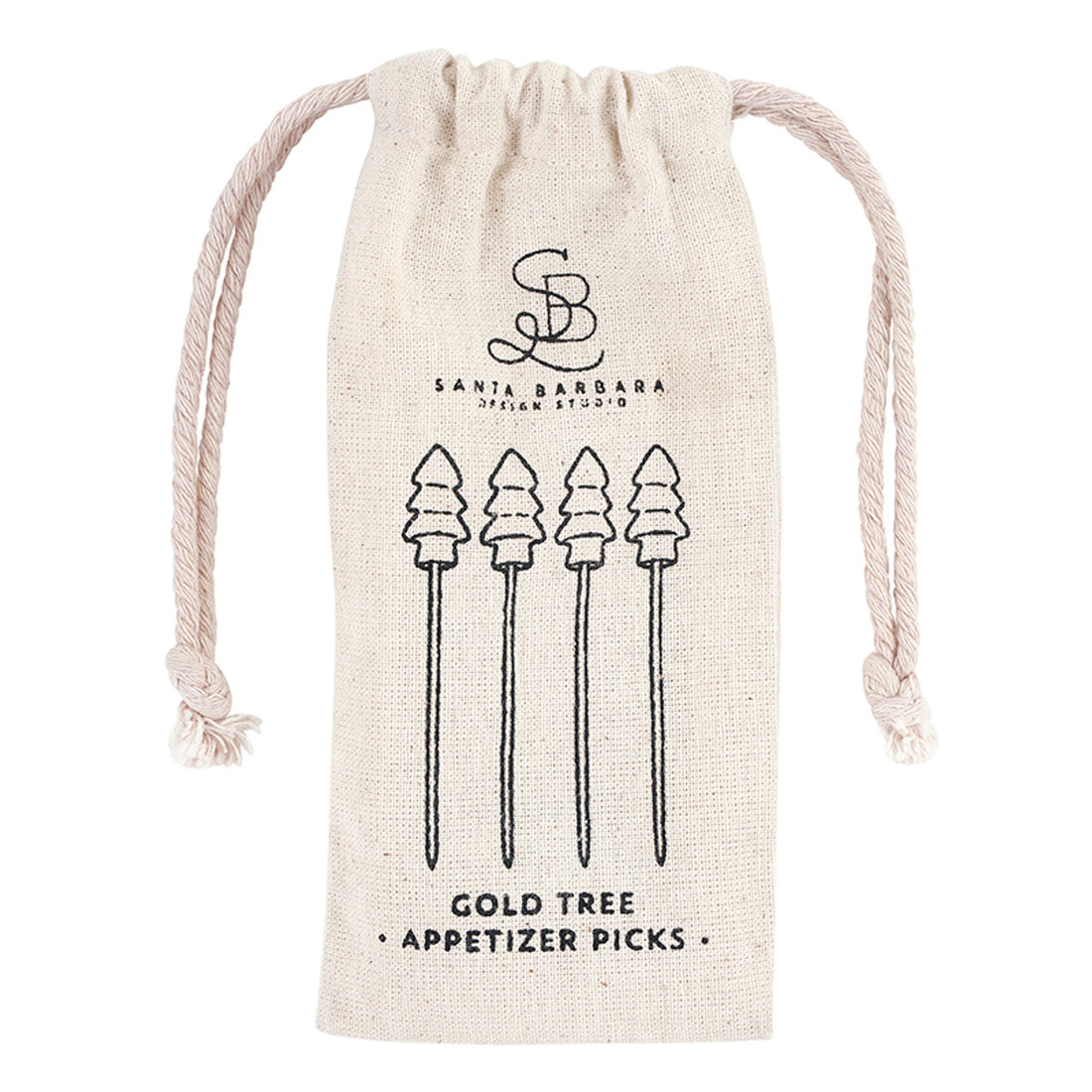 Gold Tree Appetizer Picks - Set of 4