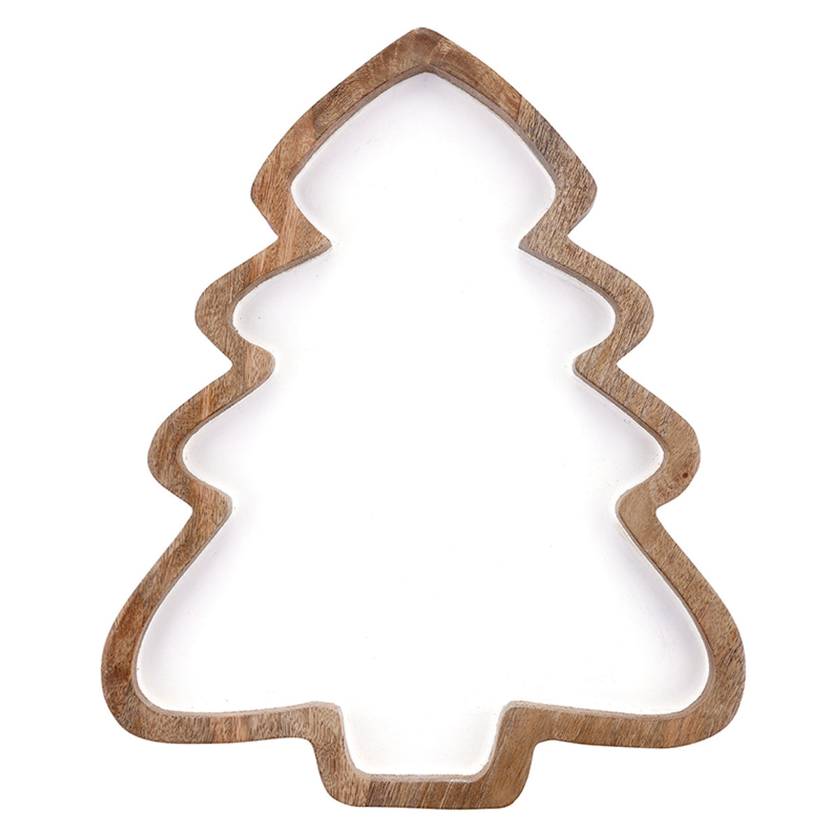 Wood + Enamel Tree Platter - Large