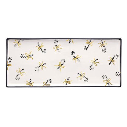 Ceramic Platter - Candy Canes Ceramic Platter