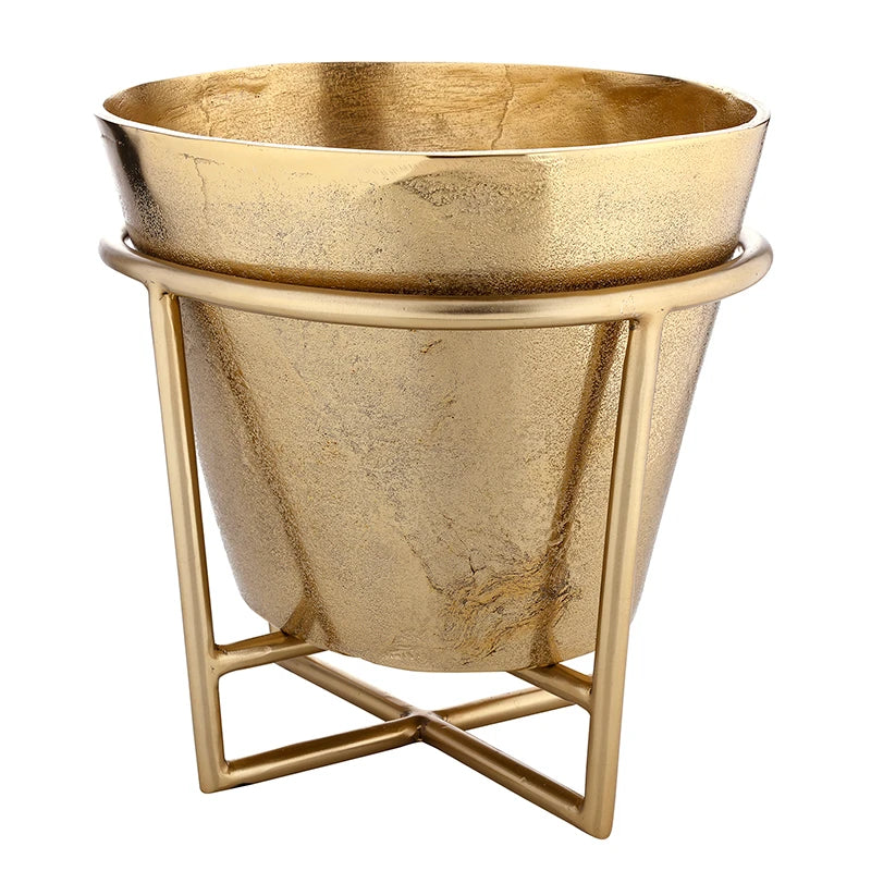 Gold Aluminum Champagne + Wine Bucket
