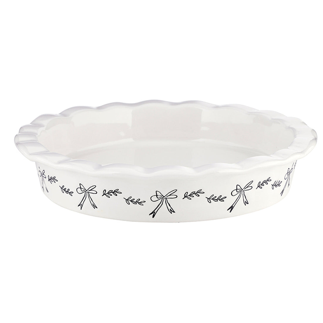 Ceramic Pie Plate - Bow