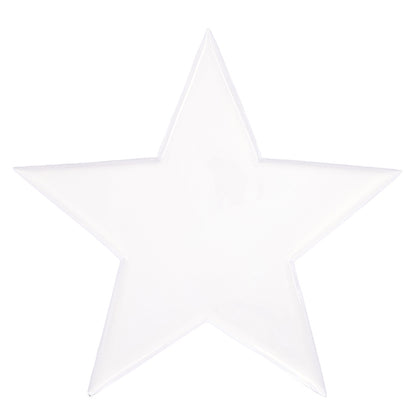Nested White Enamel Star Trays - Set of 3