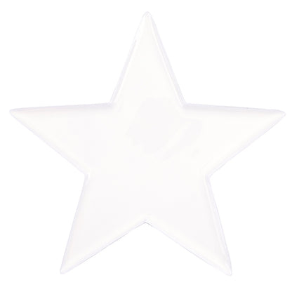 Nested White Enamel Star Trays - Set of 3