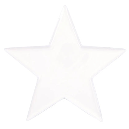 Nested White Enamel Star Trays - Set of 3