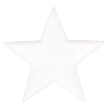 Nested White Enamel Star Trays - Set of 3