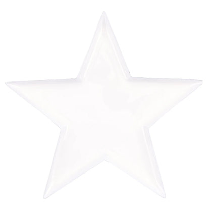 Nested White Enamel Star Trays - Set of 3
