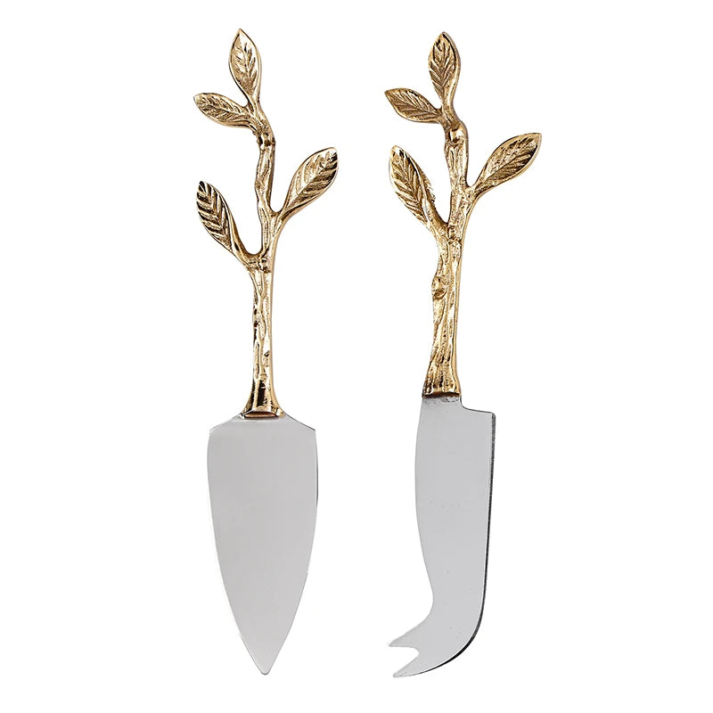 Twig Handle Cheese Knives - Set of 2