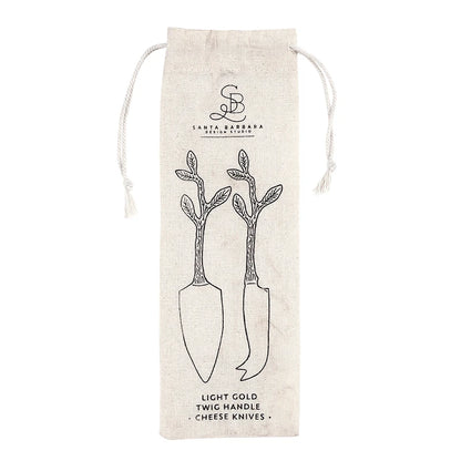 Twig Handle Cheese Knives - Set of 2