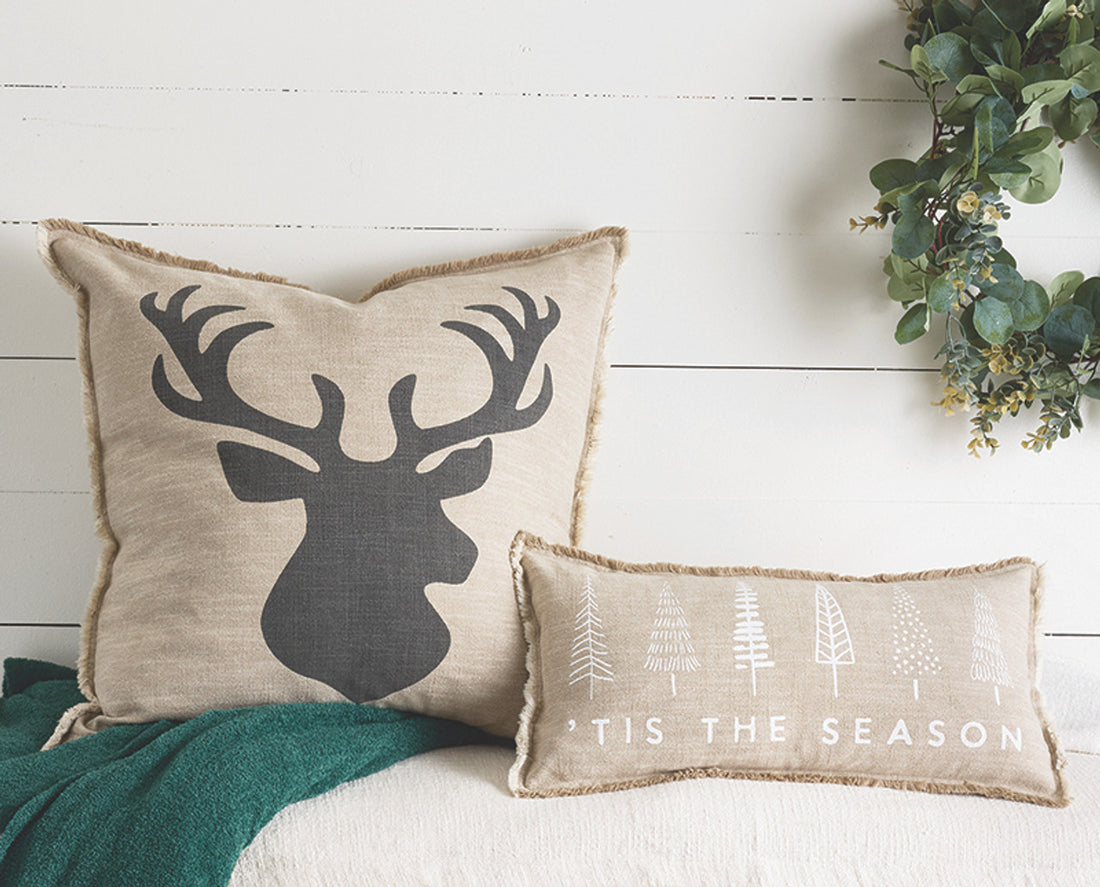 Face to Face Euro Pillow - Reindeer